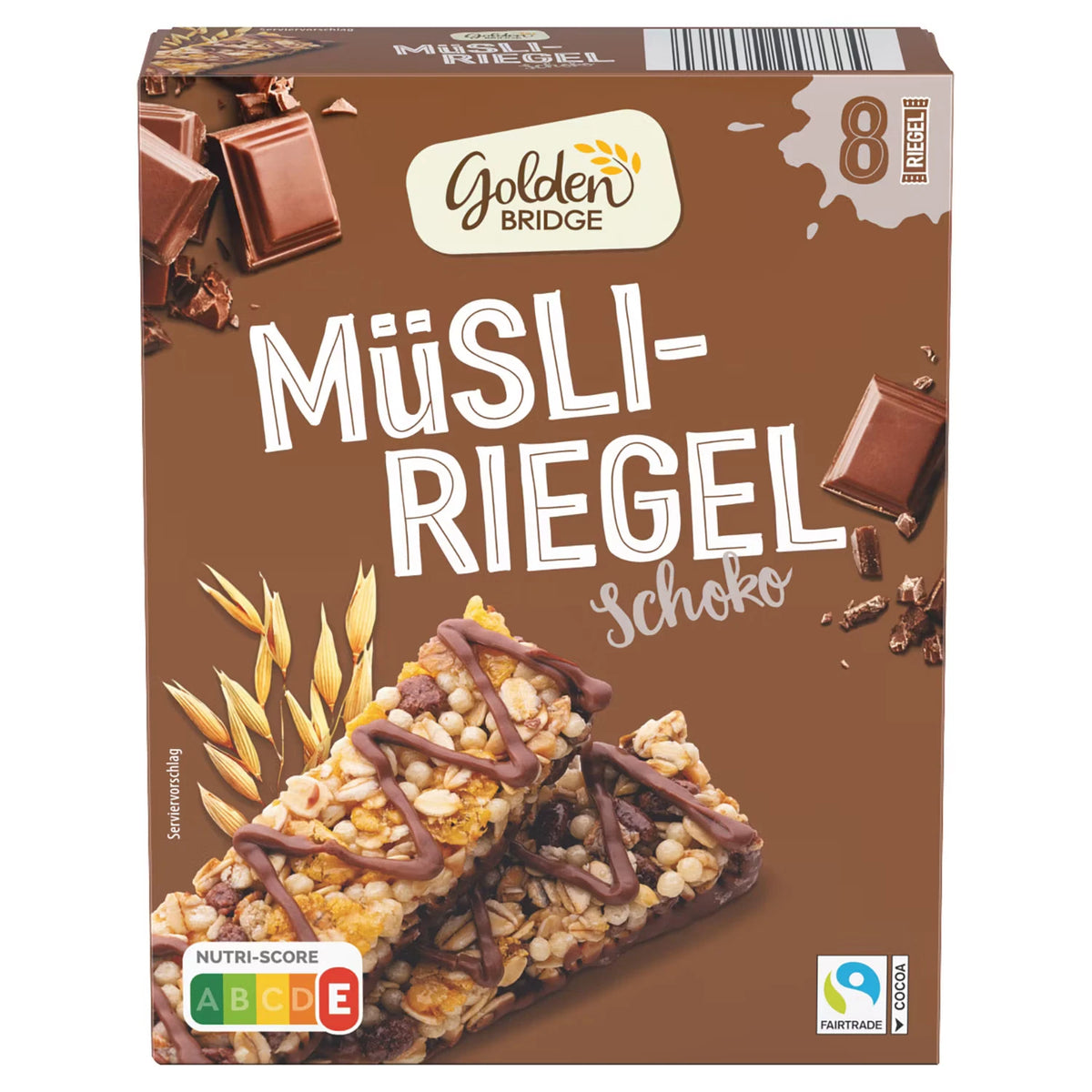 Müsli-Riegel 8 x 25 g, Schoko