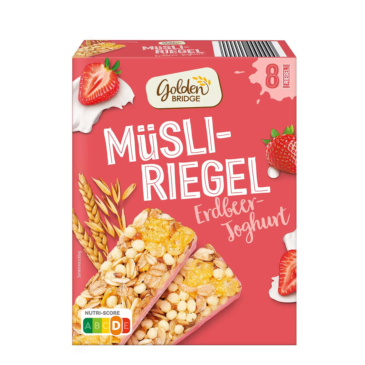 Müsli-Riegel 8 x 25 g, Erdbeere