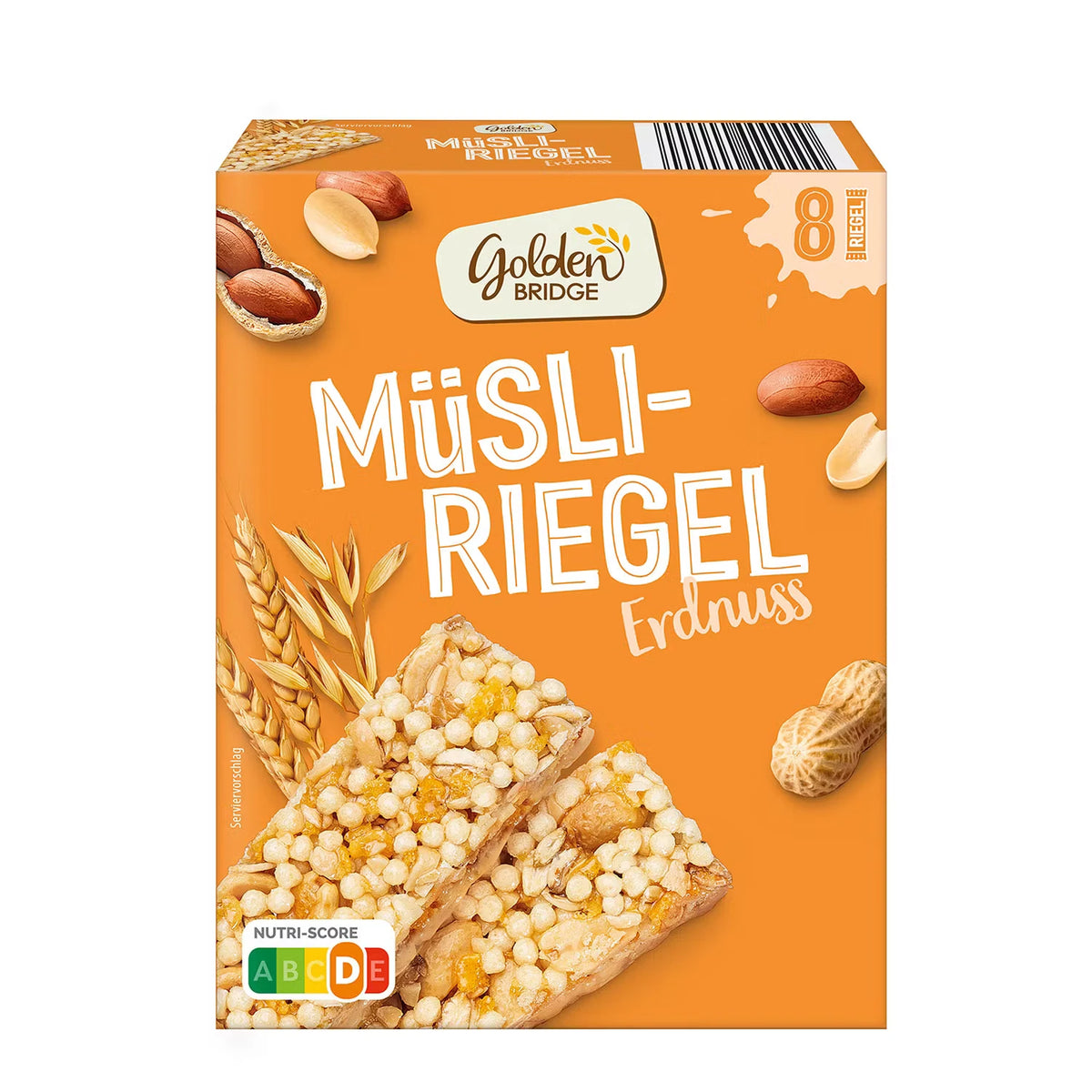 Müsli-Riegel 8 x 25 g, Erdnuss