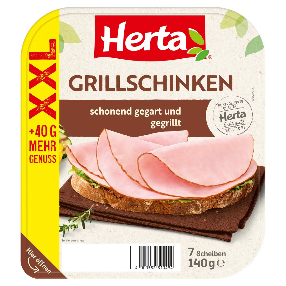 Kochschinken 140 g, Grillschinken