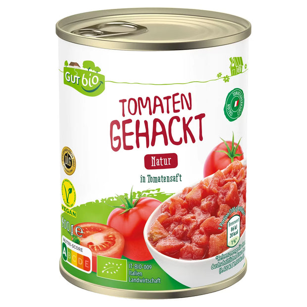 Bio-Tomaten gehackt 400 g, Natur