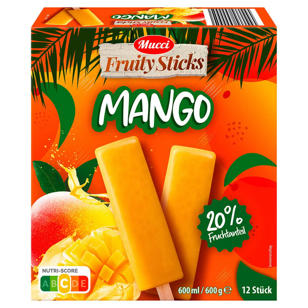 Frucht Stieleis 600 ml, Mango