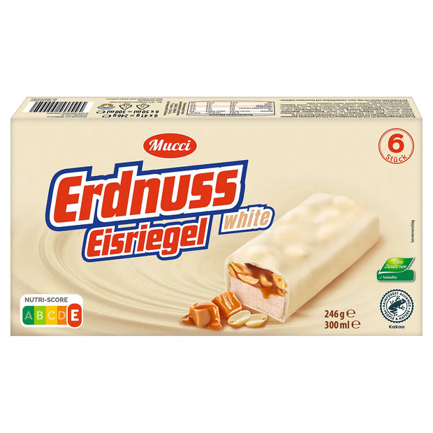 Eisriegel 250 g, Erdnuss weiß