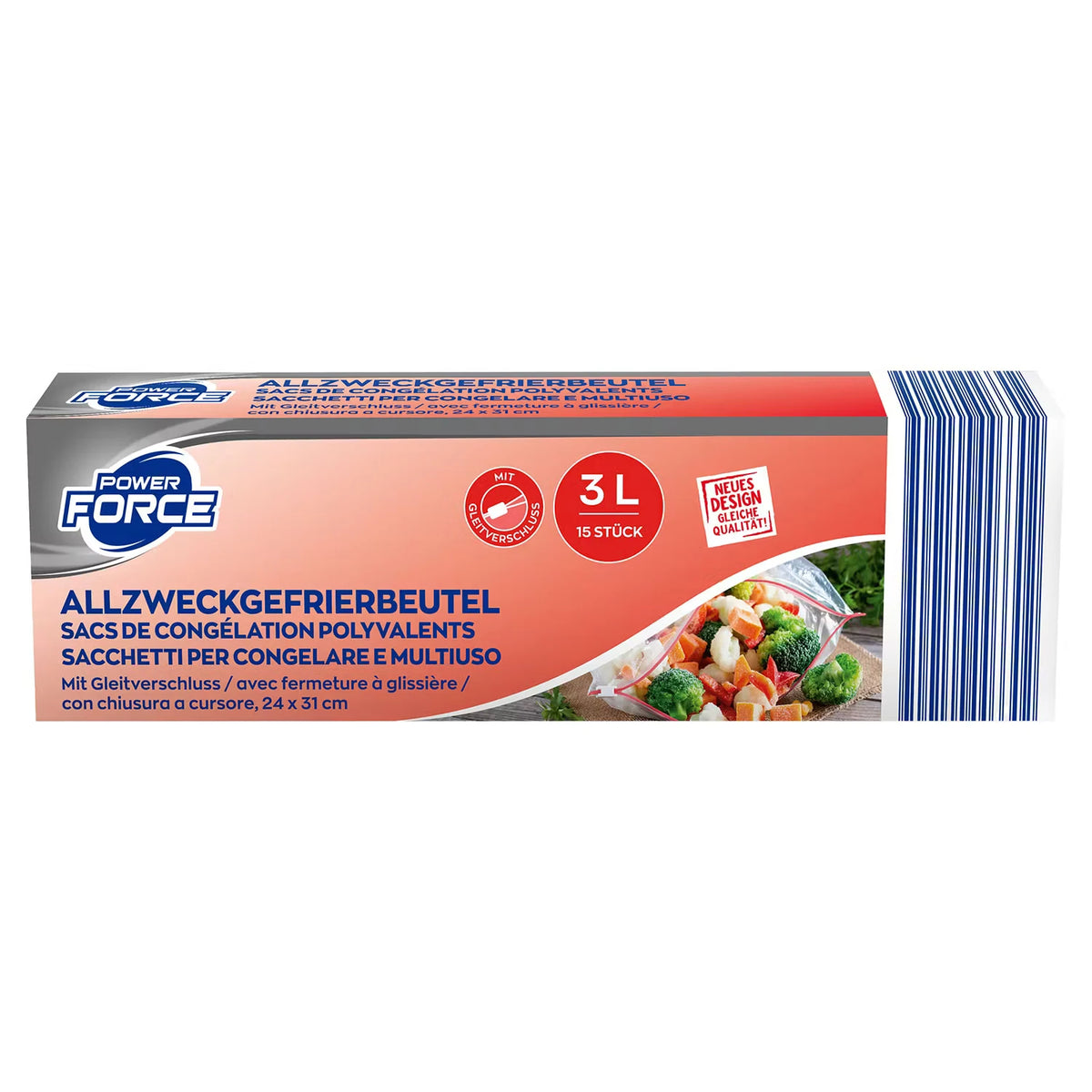 Allzweck-Gefrierbeutel Zip, 3 l
