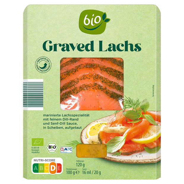 Bio-Lachsspezialitäten 120 g, Graved Lachs
