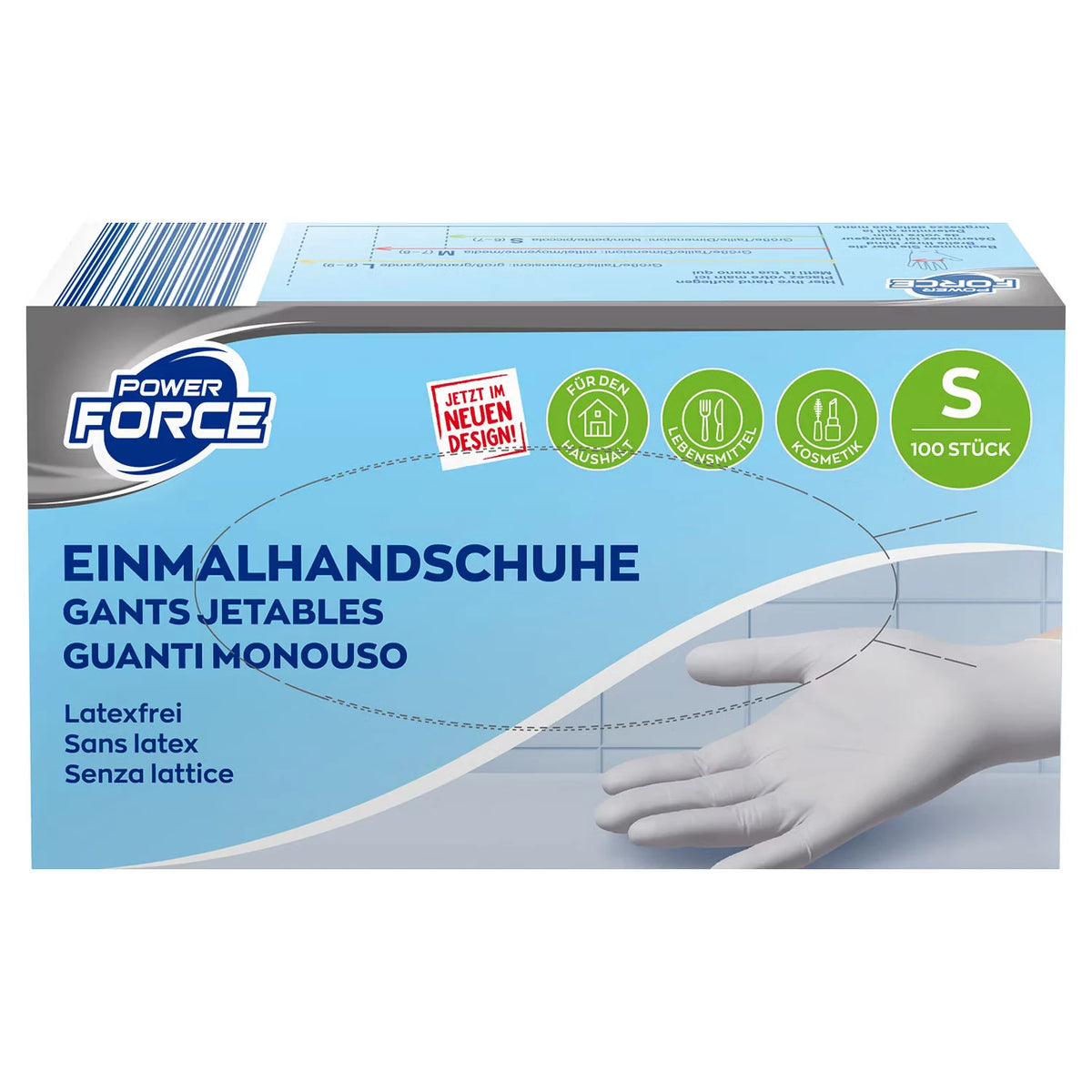 Handschuhe Nitril 100 Stück, weiß Gr. S