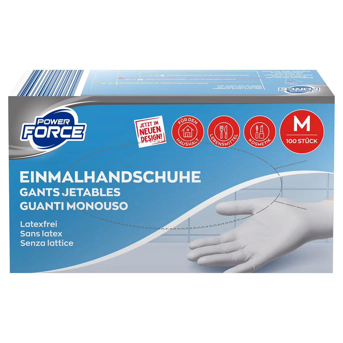 Handschuhe Nitril 100 Stück, weiß Gr. M