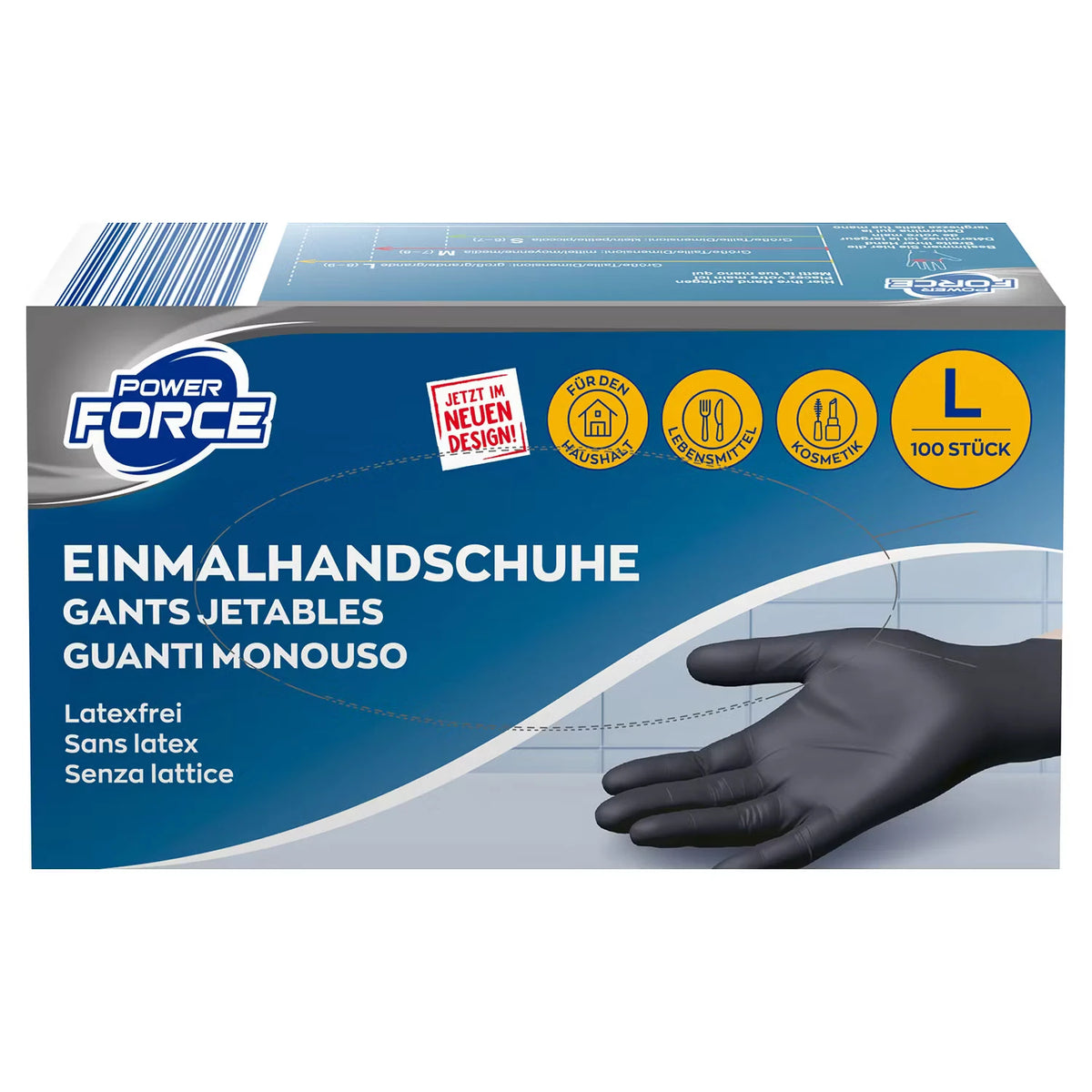 Handschuhe Nitril 100 Stück, schwarz Gr. L