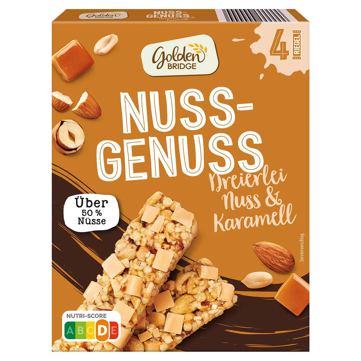 Nussgenuss Riegel 96 g, Karamell