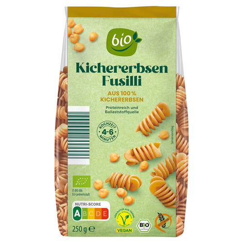 Bio-Gemüse Pasta 250 g, Kichererbse Fusilli