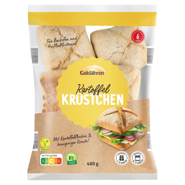 Kartoffelkrüstchen, Dinkel 480 g