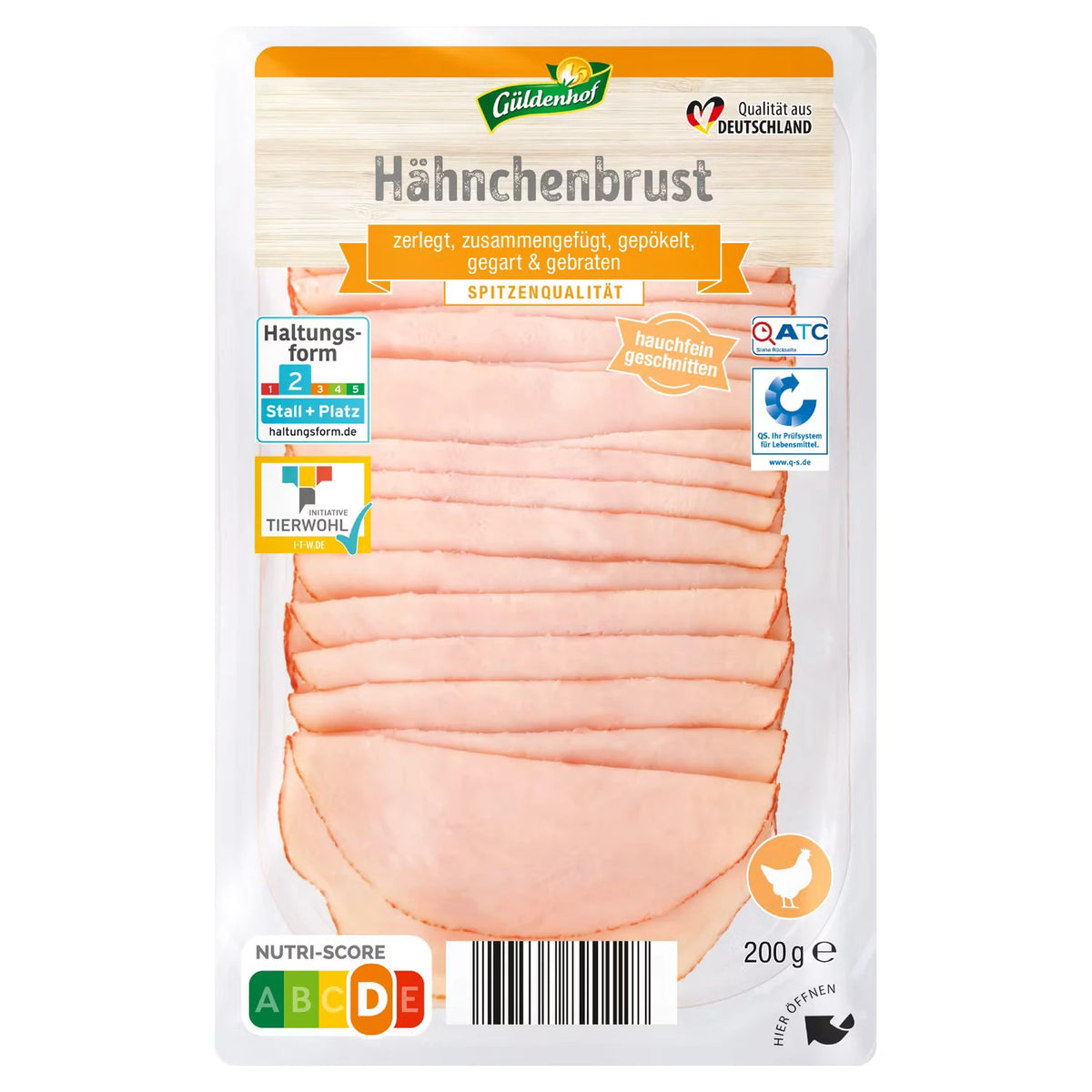 Aufschnitt-Spezialitäten 200 g, Hähnchenbrust