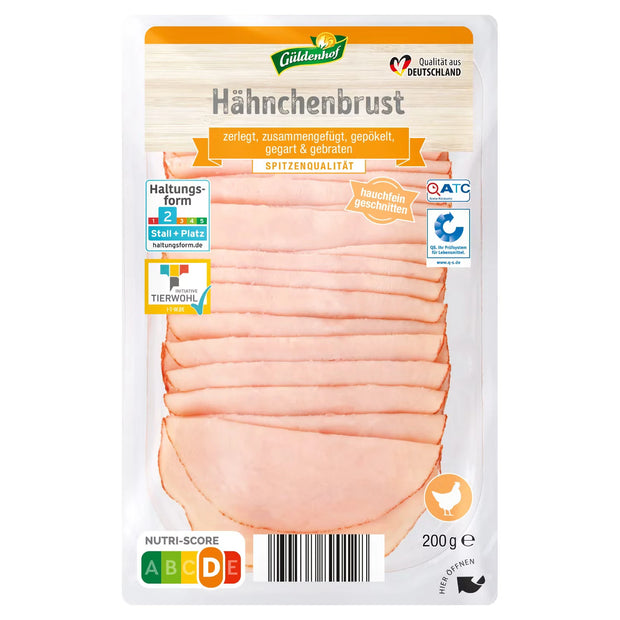 Aufschnitt-Spezialitäten 200 g, Hähnchenbrust