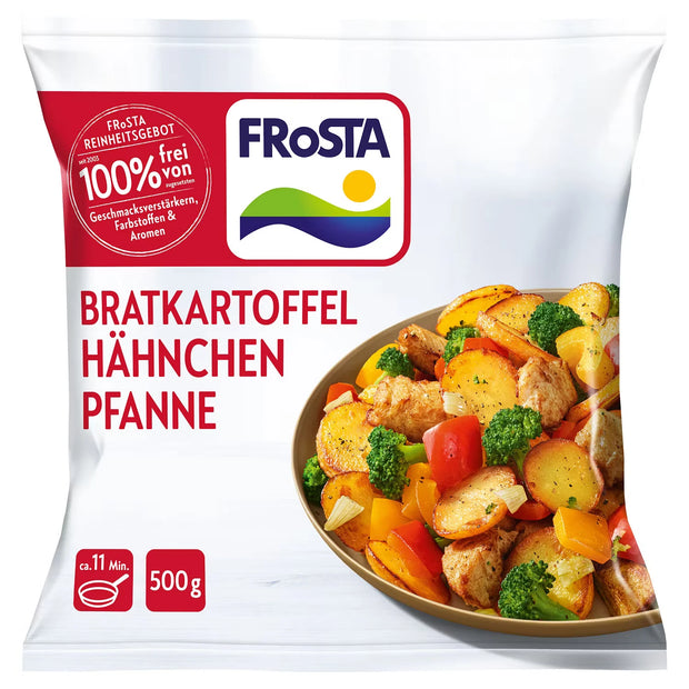 Fertiggerichte 500 g, Bratkartoffelpfanne mit Hähnchen