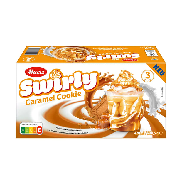 Swirly 3 x 140 ml, Caramel Cookie