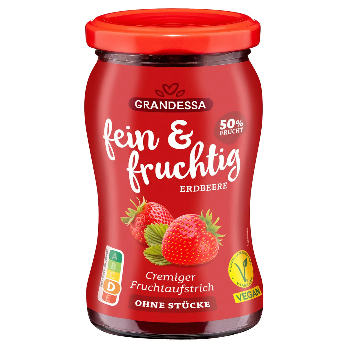 Fruchtaufstrich Fein & Fruchtig 300 g, Erdbeere
