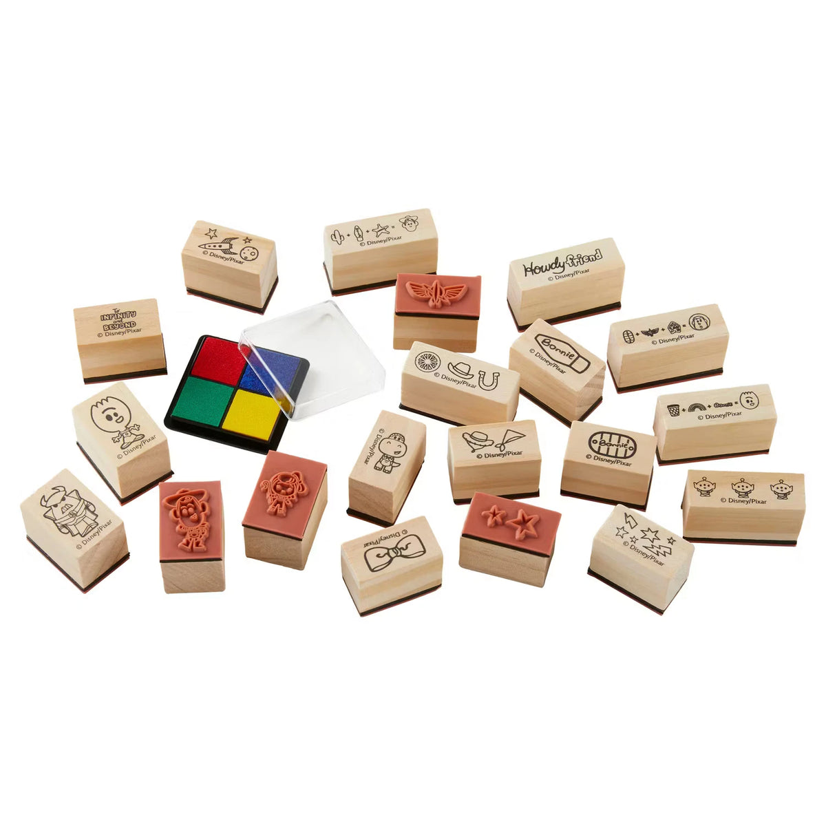 Stempel-Set, Holz Toy Story