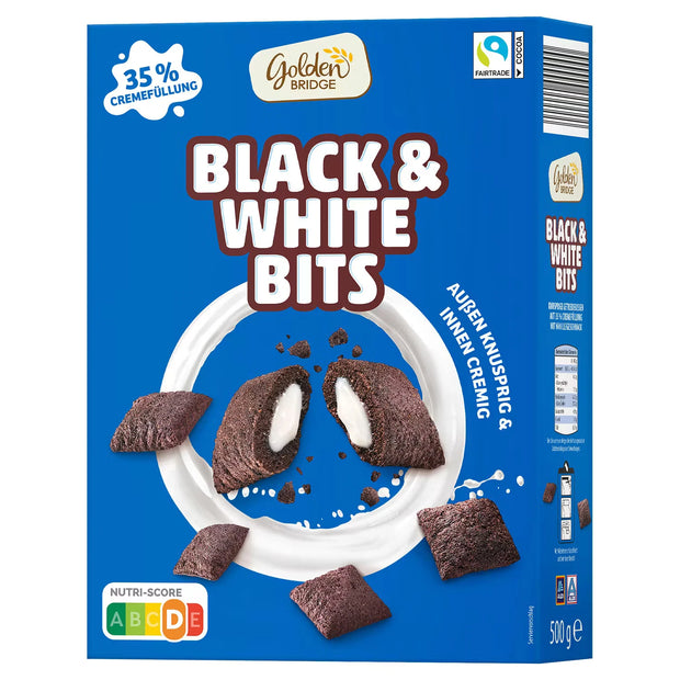 Gefüllte Getreidekissen 500 g, Black & White