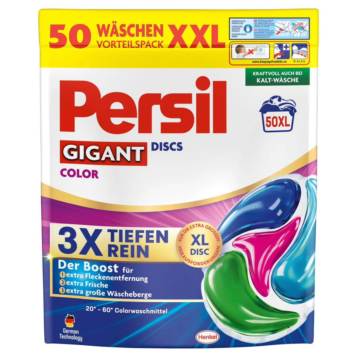 Discs, Pulver oder Gel, Gigant Farbe 90 WL