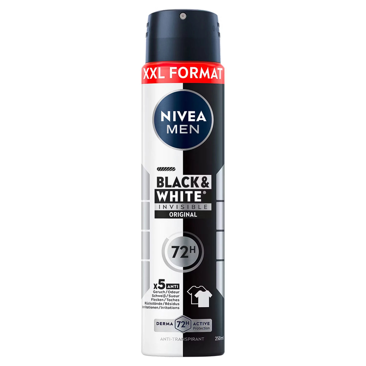 Deo Spray 250 ml, Men Black & White