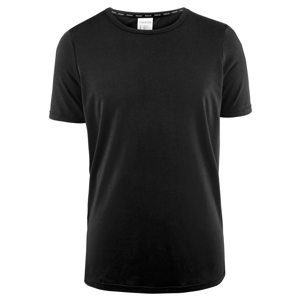 Herren T-Shirt, 2er-Pack, Schwarz, Rundhals, XXL