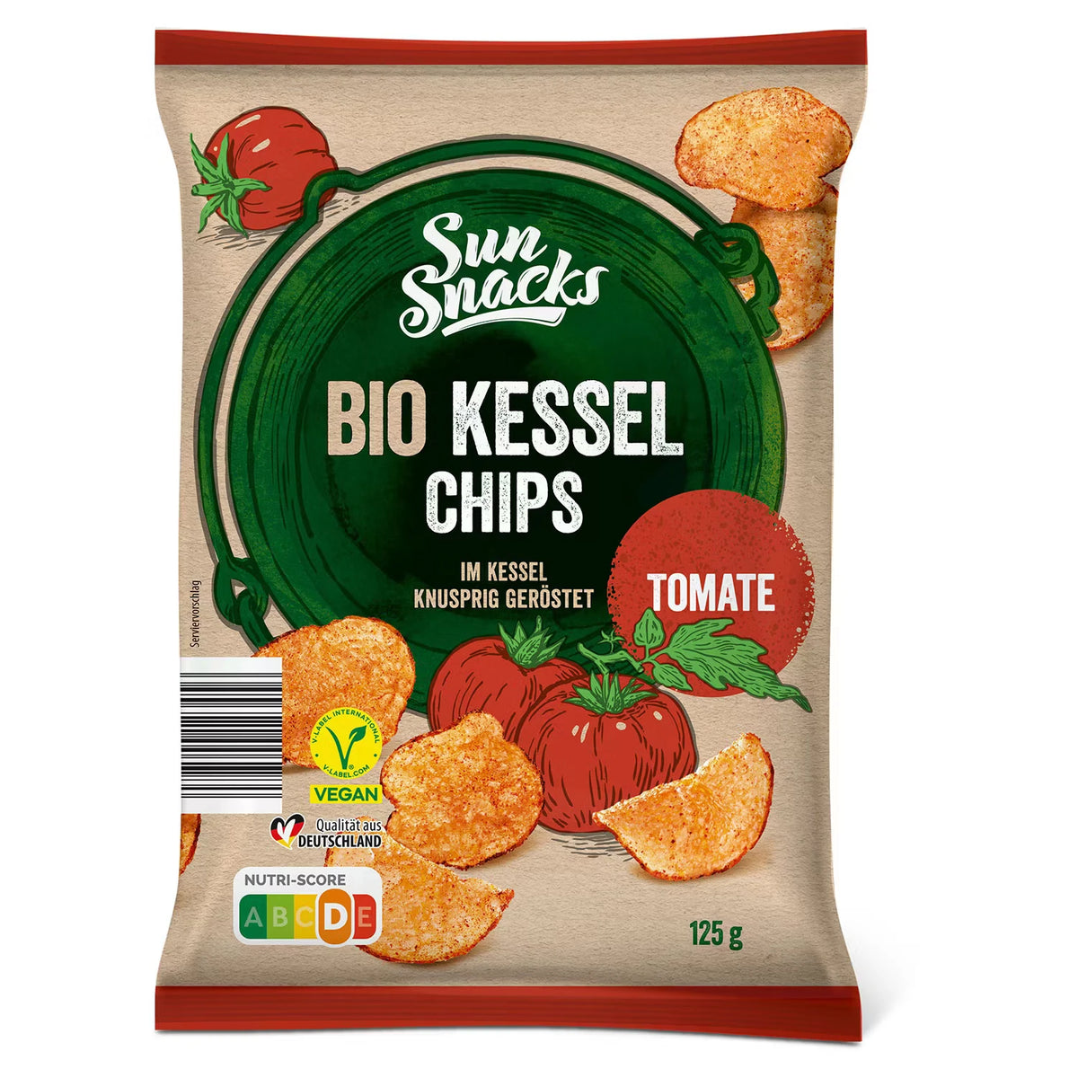 Bio-Kessel Chips 125 g, Tomate