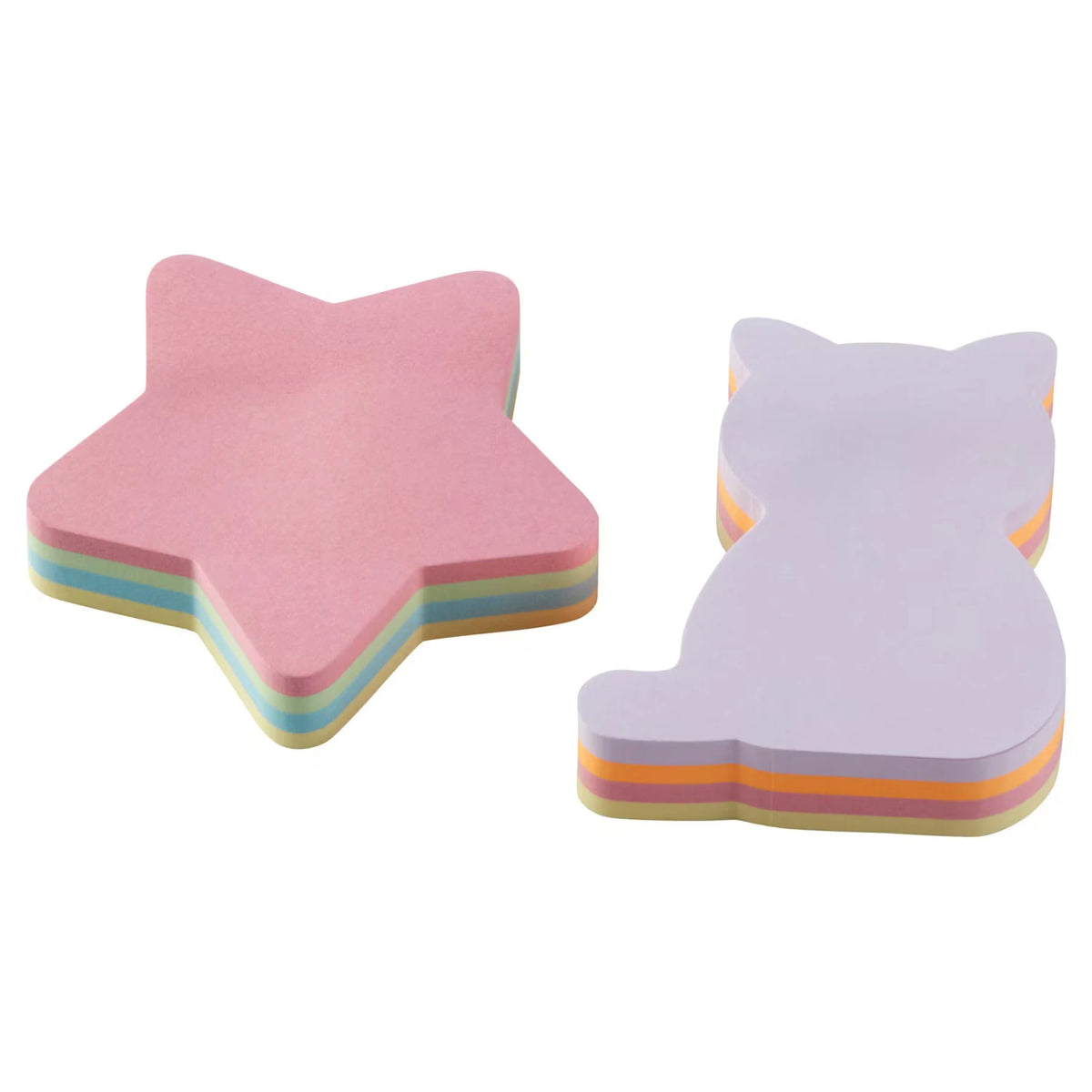 Haftnotizen, Form, Stern + Katze 2er-Pack