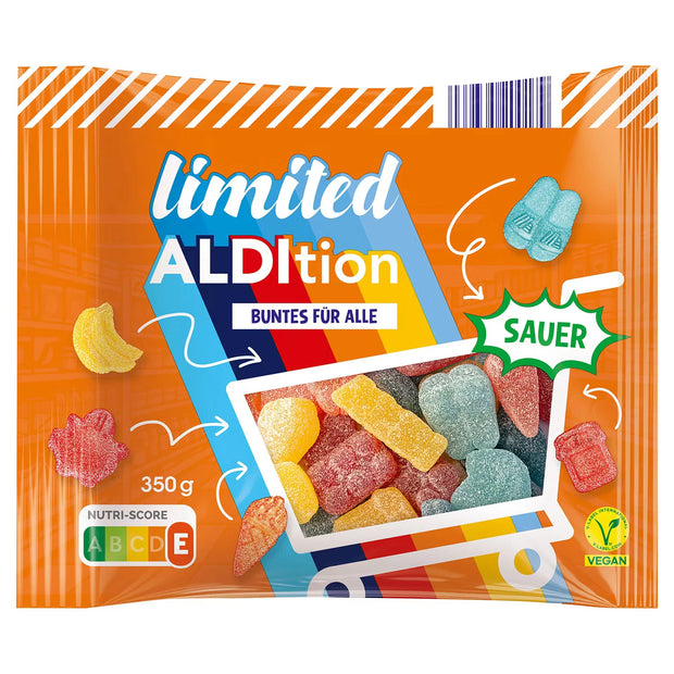 ALDItion Veganes Fruchtgummi 350 g, Sauer