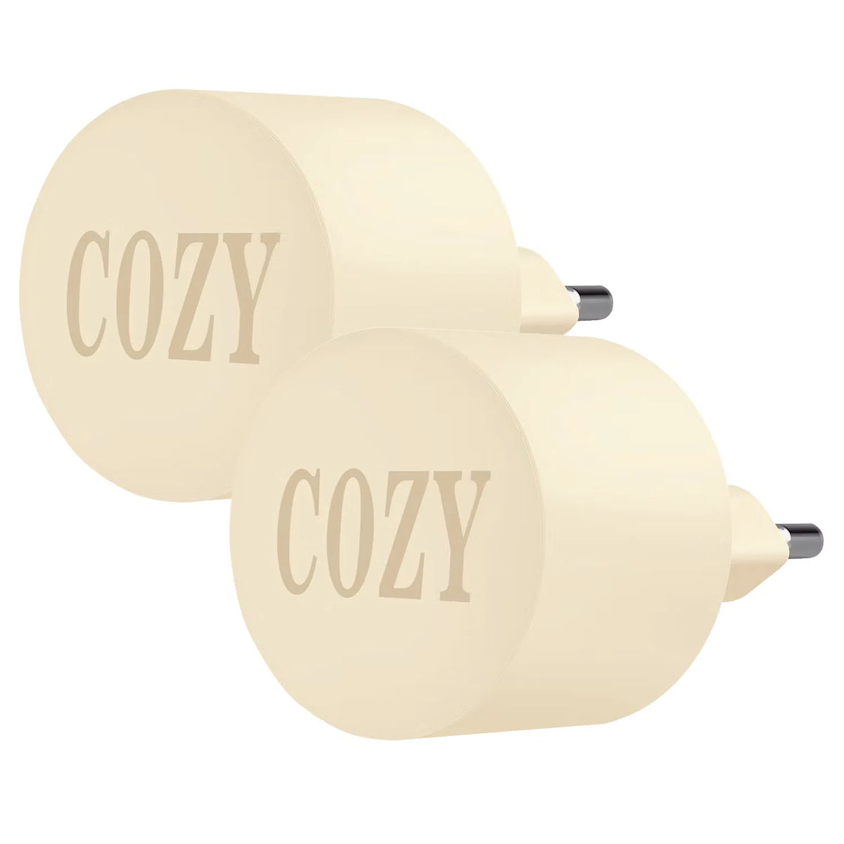 Lade-Set oder Powerbank, Stecker Set, Beige