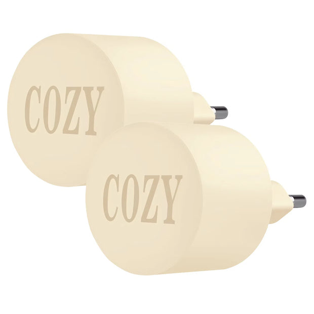 Lade-Set oder Powerbank, Stecker Set, Beige