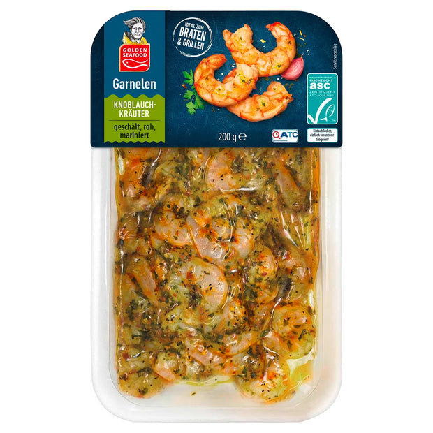 Garnelen 200 g, Knoblauch-Kräuter