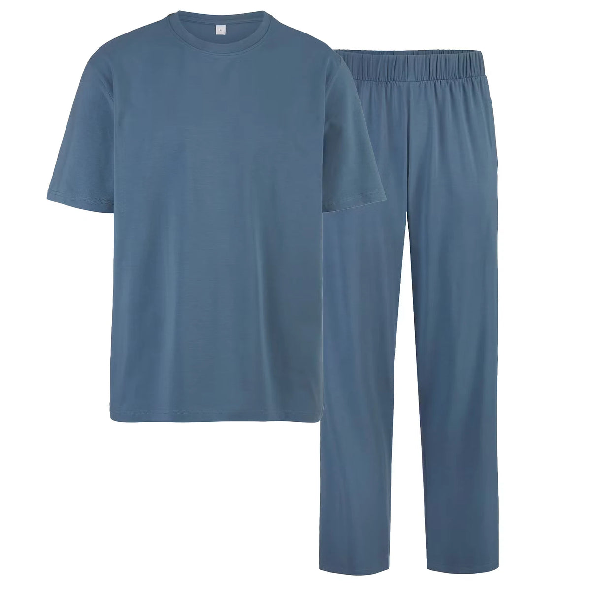 Herren Pyjama, Hellblau, M