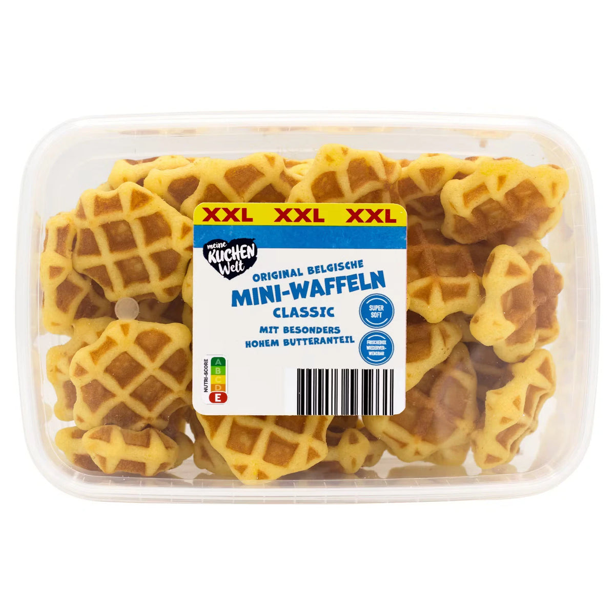Mini Waffeln XXL, natur
