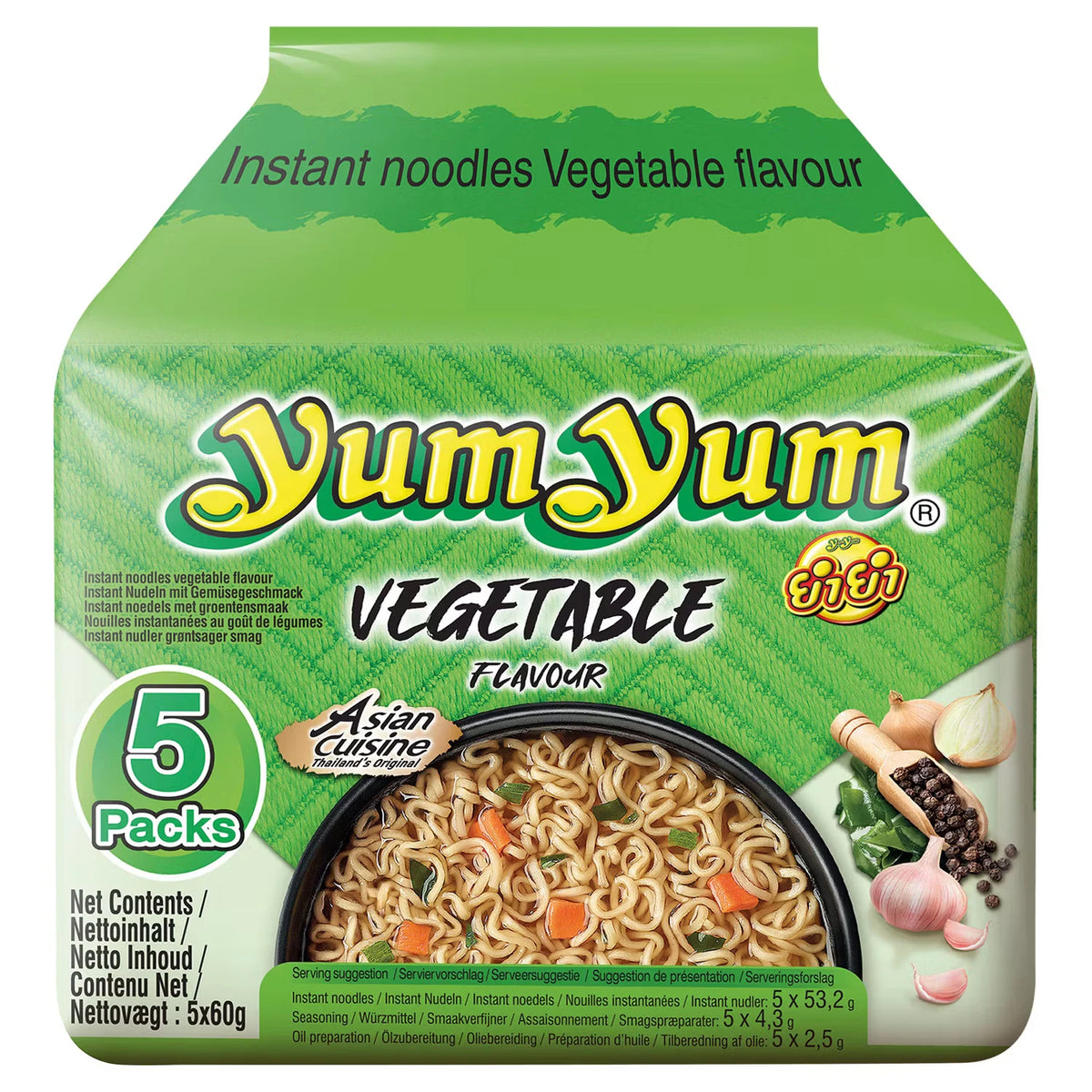 Instant Nudeln Multipack 300 g, 5er-Pack, Gemüse