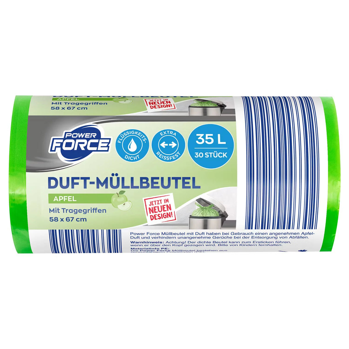 Duft-Müllbeutel 35 l, Apfel
