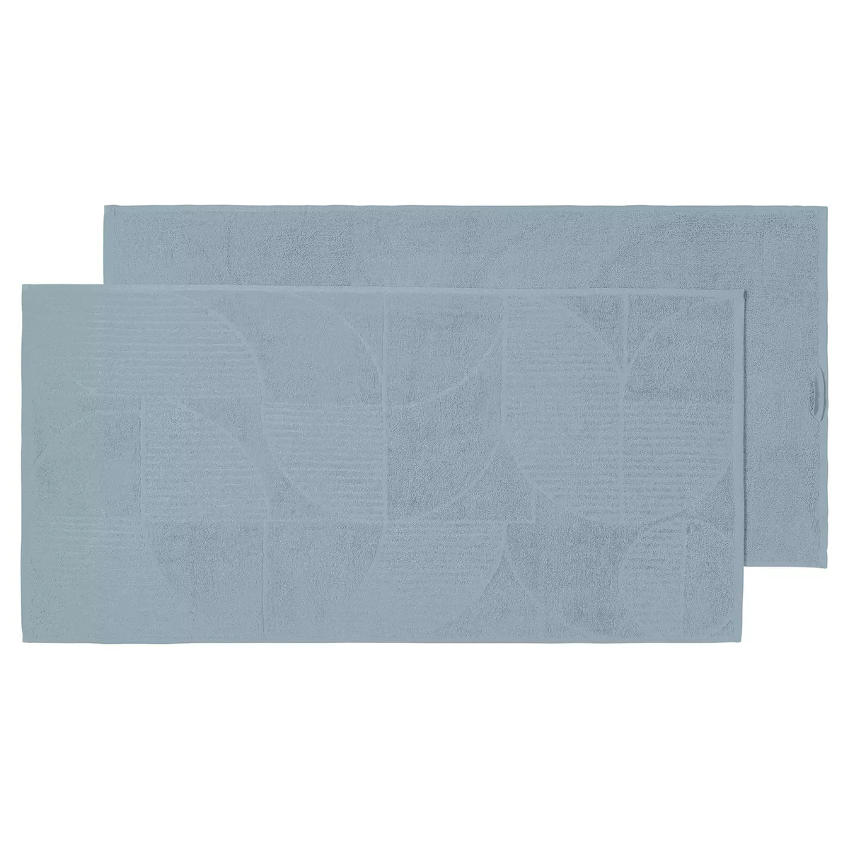 Duschtuch oder -Handtücher, Handtuch 2er-Pack, Hellblau