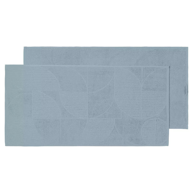 Duschtuch oder -Handtücher, Handtuch 2er-Pack, Hellblau