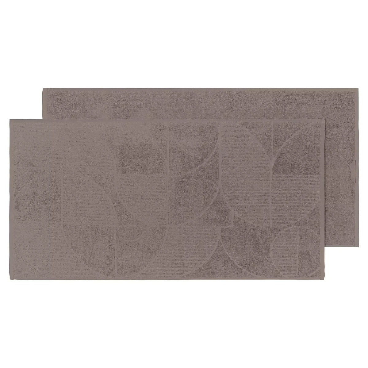 Duschtuch oder -Handtücher, Handtuch 2er-Pack, Taupe