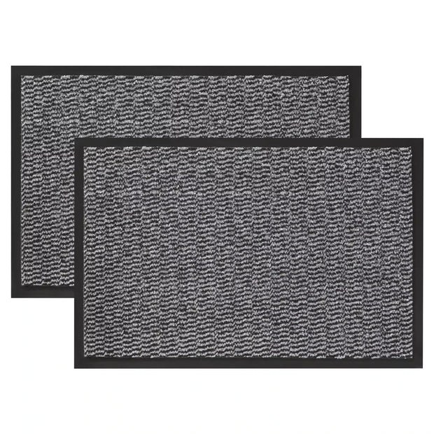 Schmutzfangmatten, Schwarz-Grau, 40 x 60 cm