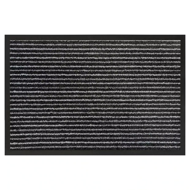 Schmutzfangmatten, Grau Streifen, 60 x 90 cm