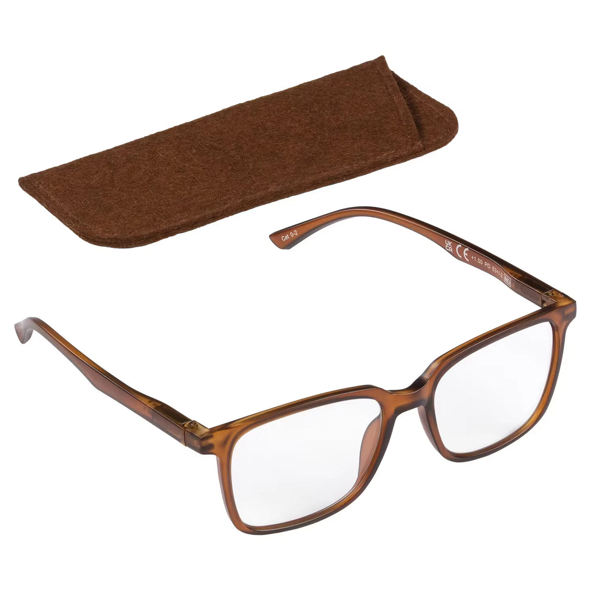 Lesebrille, Braun, 3.0
