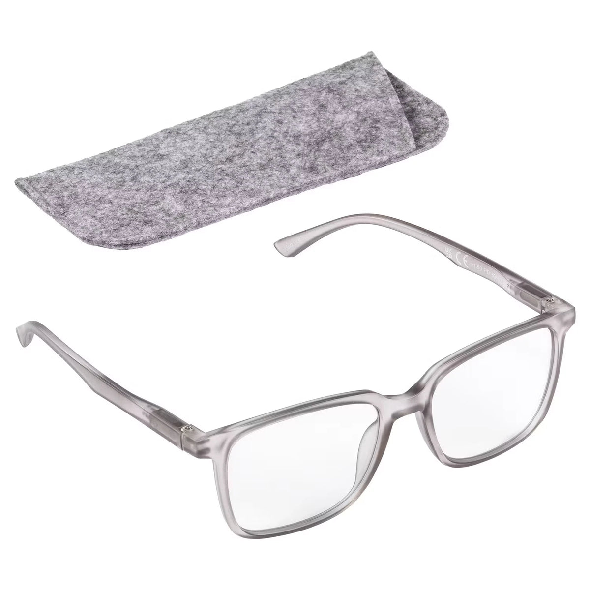 Lesebrille, Grau, 2.0