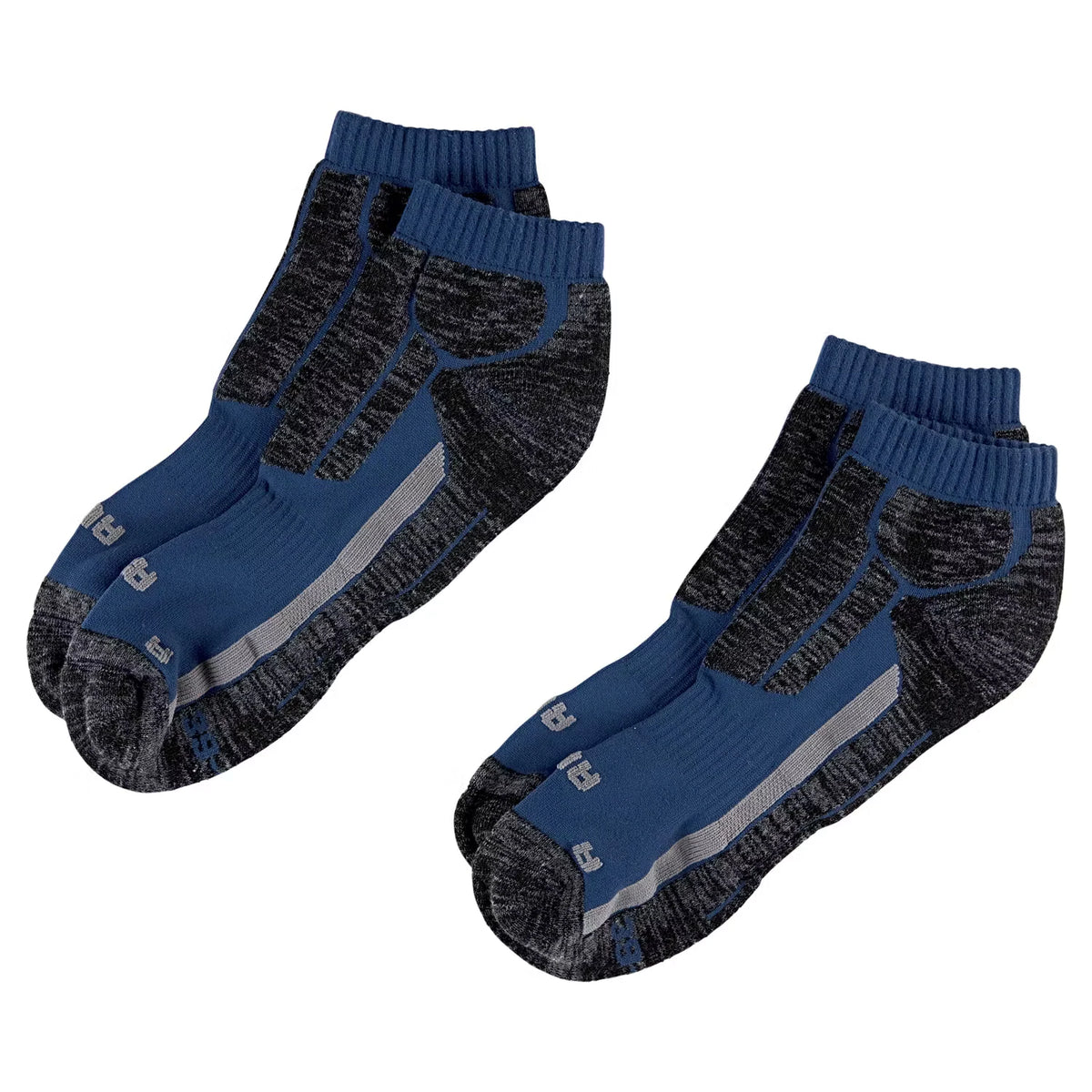 Damen oder Herren Socken 2er-Pack, Low Cut, Marineblau, 43/46