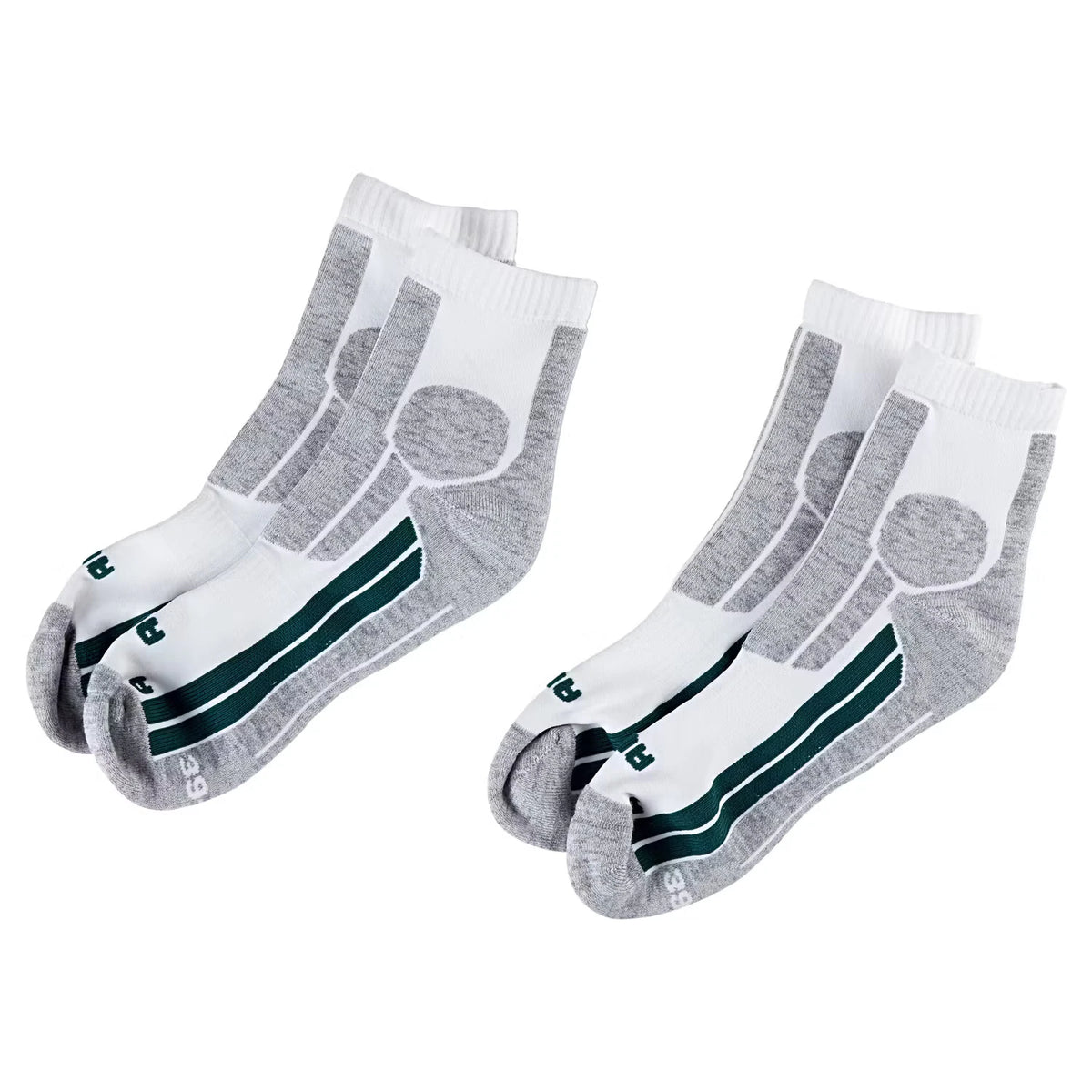 Damen oder Herren Socken 2er-Pack, Ankle, Weiß, 43/46