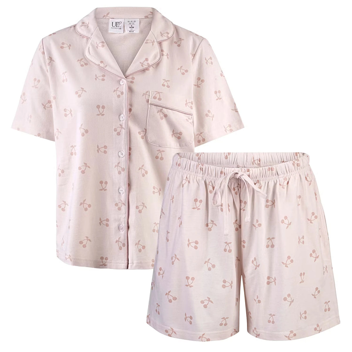 Damen Pyjama, Pink, S 36/38