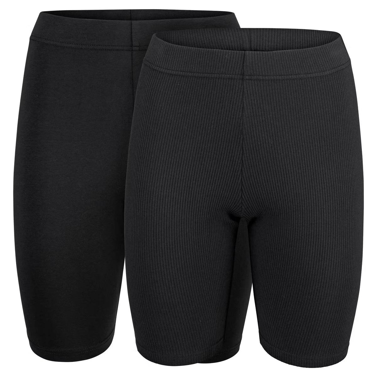 Damen Radhose, Schwarz/Schwarz, M 40/42