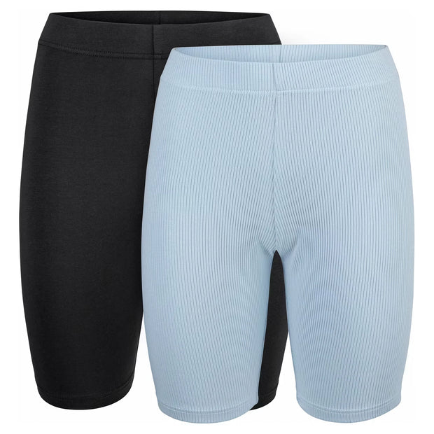 Damen Radhose, Schwarz/Blau, S 36/38