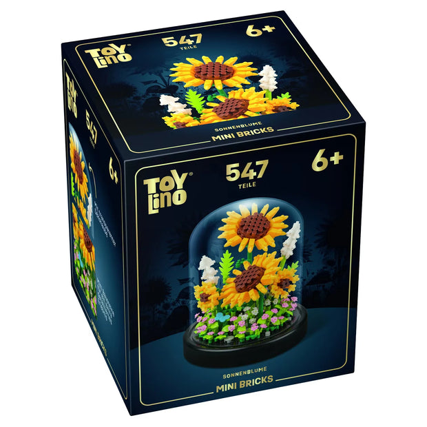 Mini Blumenbausteine im Glas, Sonnenblume