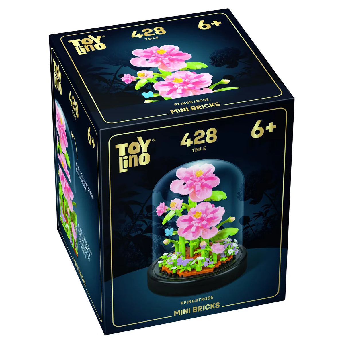 Mini Blumenbausteine im Glas, Pfingstrose