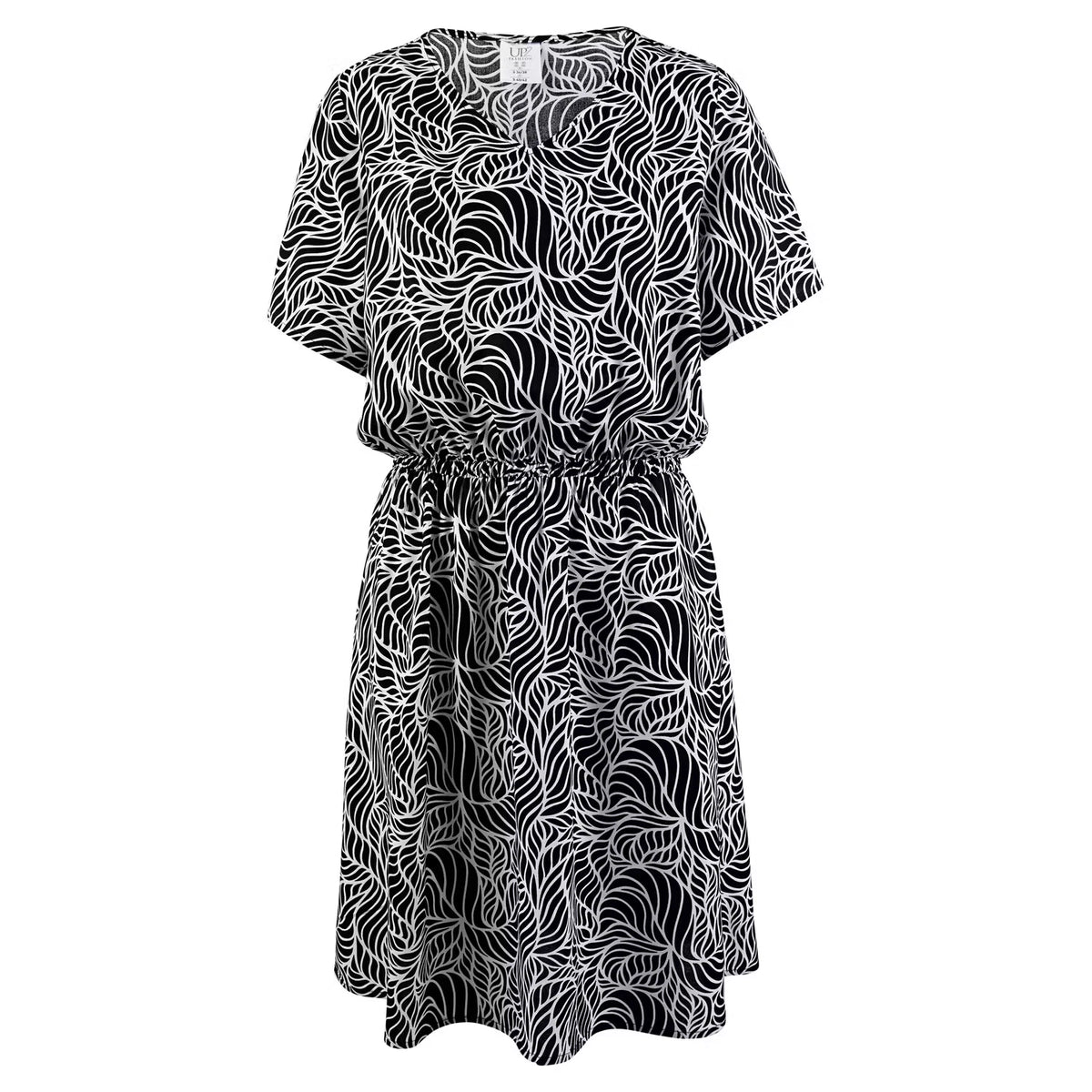 Damen Kleid, Schwarz, L 44/46